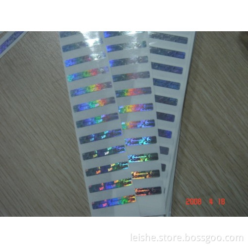 Scratch off hologram labels